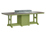 Berlin Gardens Garden Classic 44" x 96" Rectangular Bar Table with Hammered Top