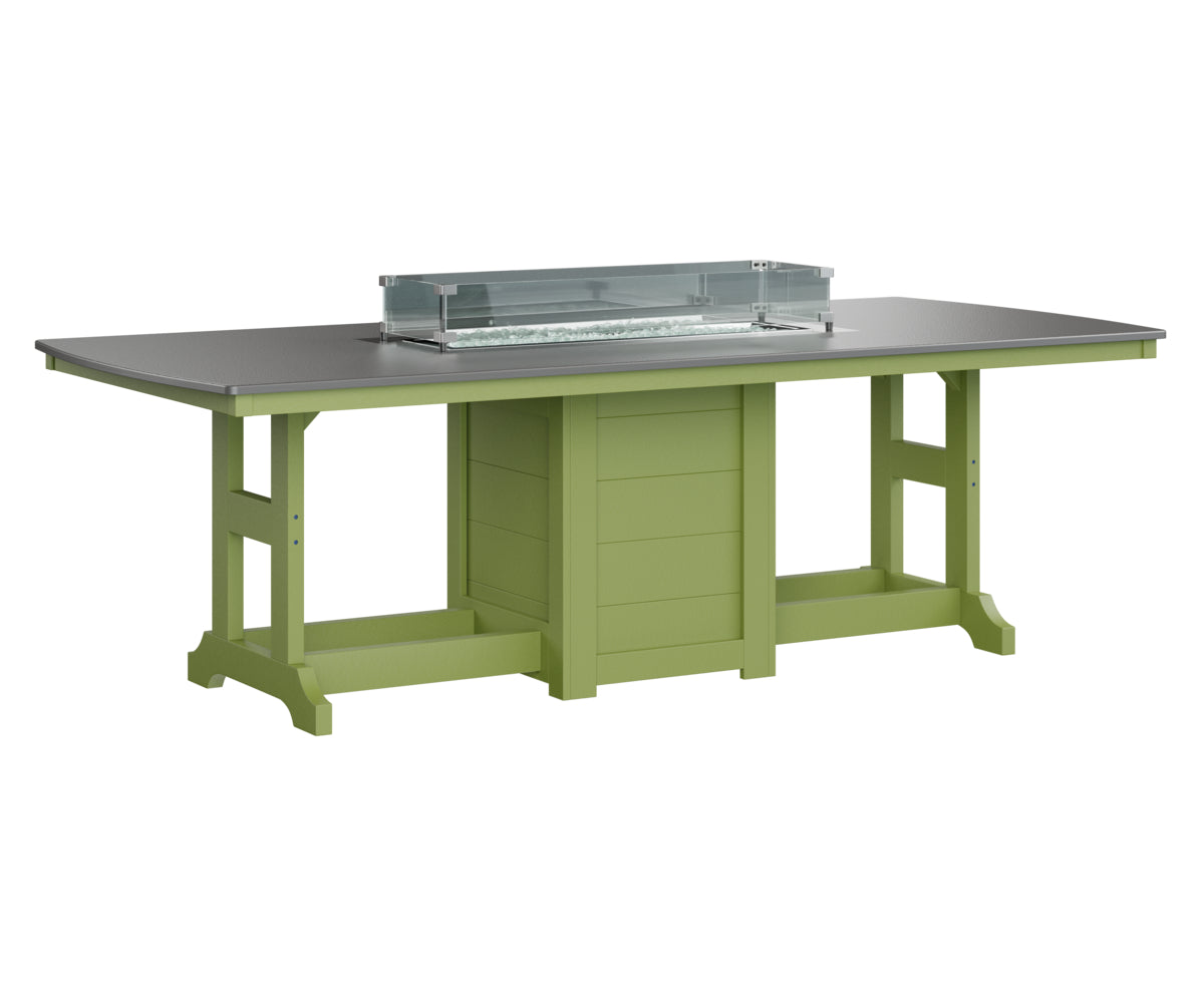 Berlin Gardens Garden Classic 44" x 96" Rectangular Bar Table with Hammered Top