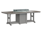 Berlin Gardens Garden Classic 44" x 96" Rectangular Bar Table with Hammered Top
