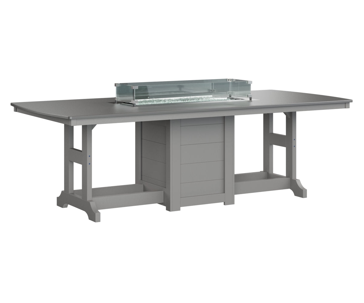 Berlin Gardens Garden Classic 44" x 96" Rectangular Bar Table with Hammered Top