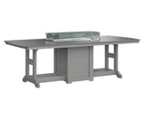 Berlin Gardens Garden Classic 44" x 96" Rectangular Bar Table with Hammered Top