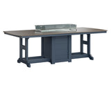 Berlin Gardens Garden Classic 44" x 96" Rectangular Bar Table with Hammered Top