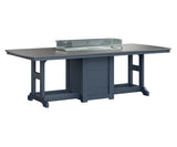 Berlin Gardens Garden Classic 44" x 96" Rectangular Bar Table with Hammered Top