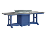 Berlin Gardens Garden Classic 44" x 96" Rectangular Bar Table with Hammered Top