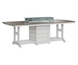 Berlin Gardens Garden Classic 44" x 96" Rectangular Bar Table with Hammered Top