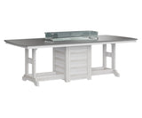 Berlin Gardens Garden Classic 44" x 96" Rectangular Bar Table with Hammered Top