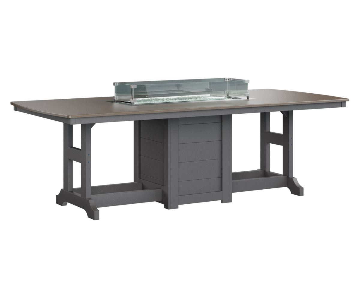 Berlin Gardens Garden Classic 44" x 96" Rectangular Bar Table with Hammered Top