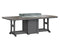 Berlin Gardens Garden Classic 44" x 96" Rectangular Fire Dining Table with Hammered Top