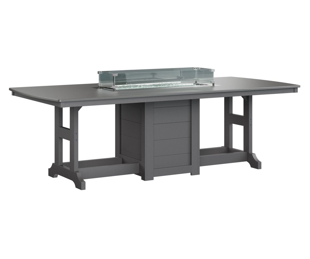 Berlin Gardens Garden Classic 44" x 96" Rectangular Bar Table with Hammered Top