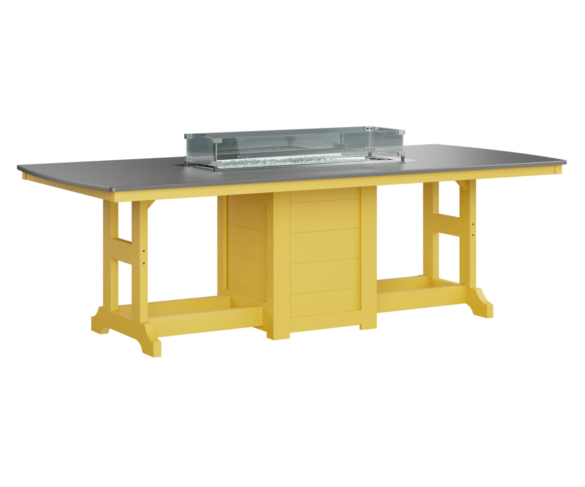 Berlin Gardens Garden Classic 44" x 96" Rectangular Bar Table with Hammered Top