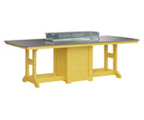 Berlin Gardens Garden Classic 44" x 96" Rectangular Bar Table with Hammered Top