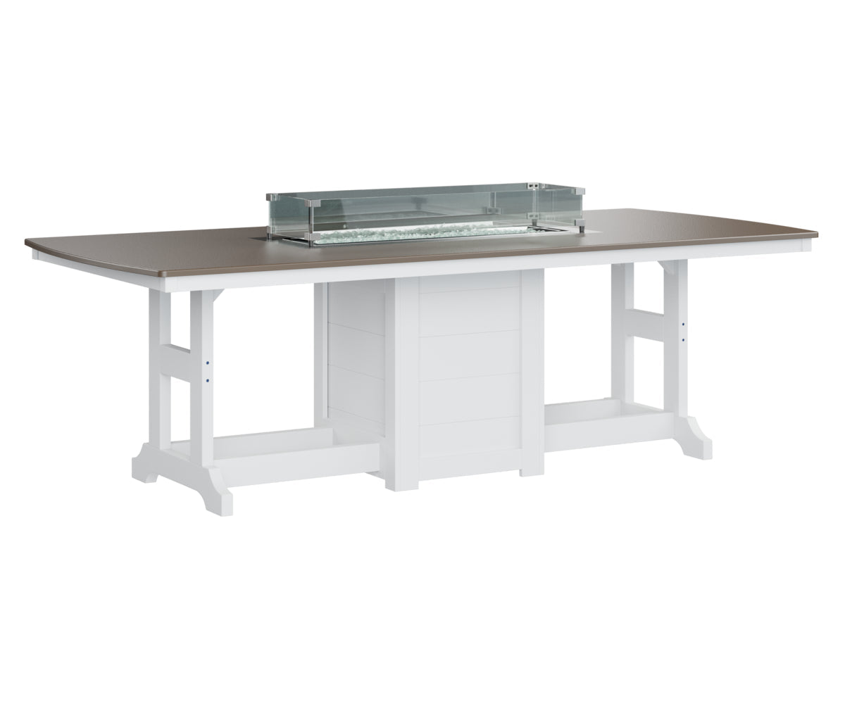 Berlin Gardens Garden Classic 44" x 96" Rectangular Bar Table with Hammered Top