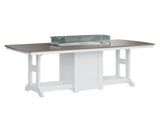 Berlin Gardens Garden Classic 44" x 96" Rectangular Bar Table with Hammered Top