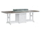 Berlin Gardens Garden Classic 44" x 96" Rectangular Fire Dining Table with Hammered Top