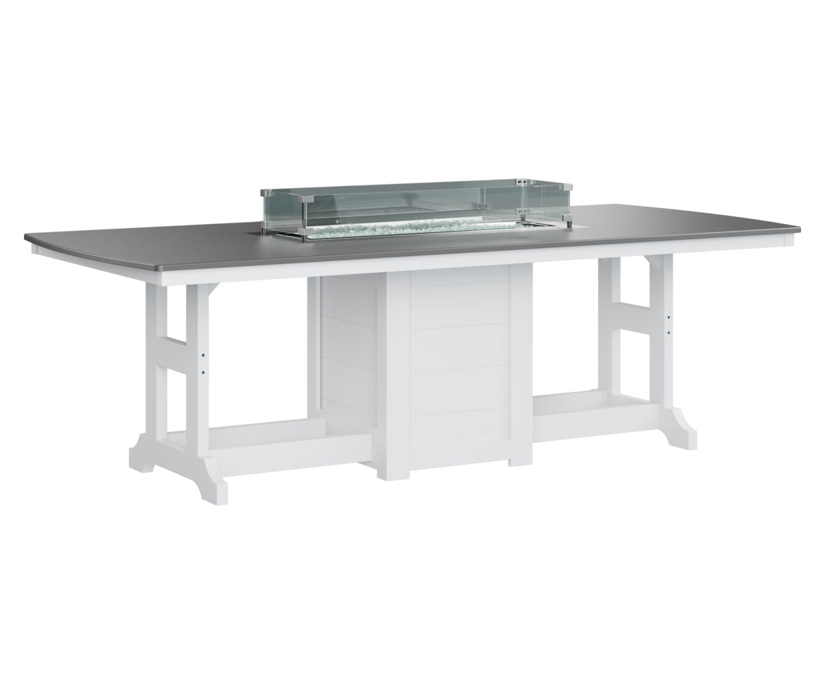 Berlin Gardens Garden Classic 44" x 96" Rectangular Bar Table with Hammered Top