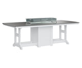 Berlin Gardens Garden Classic 44" x 96" Rectangular Bar Table with Hammered Top