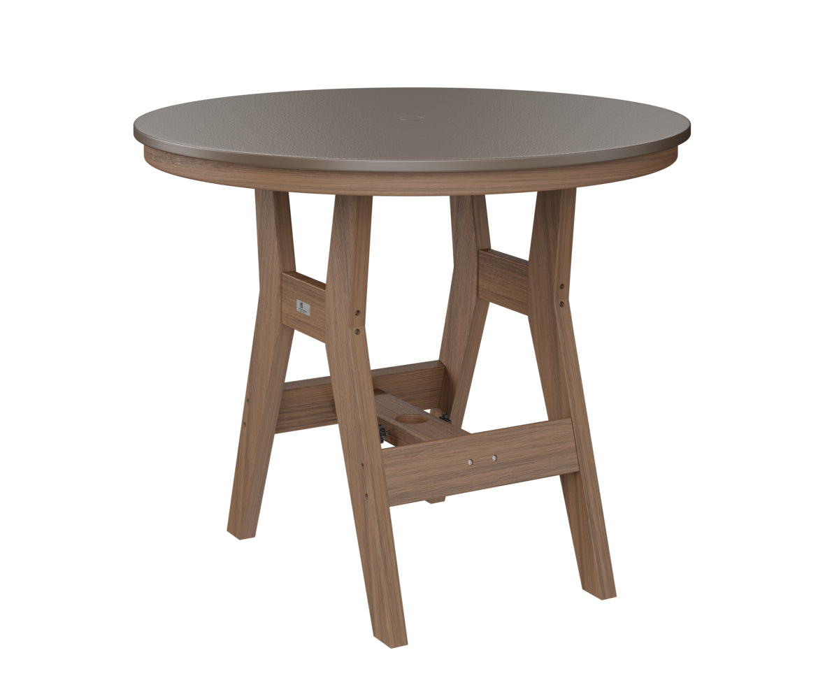 Berlin Gardens Harbor Bar Tables 38" Round Bar Table with Hammered Top