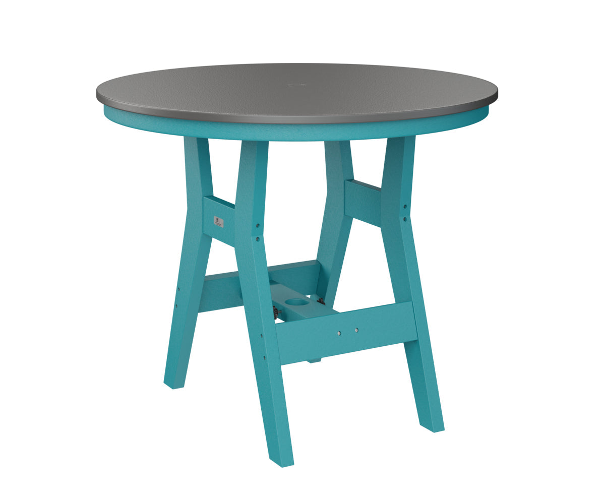 Berlin Gardens Harbor Bar Tables 38" Round Bar Table with Hammered Top