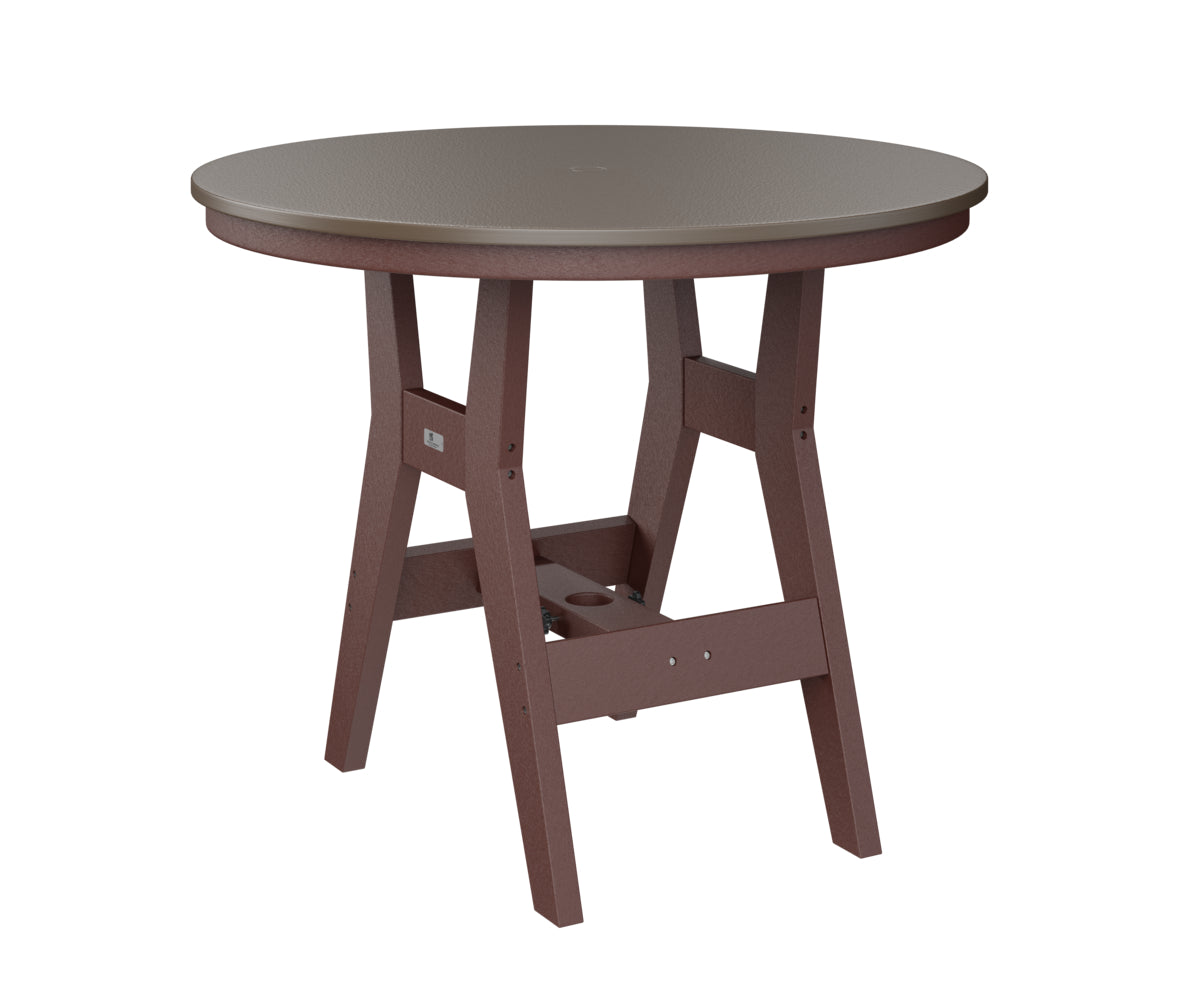 Berlin Gardens Harbor Bar Tables 38" Round Bar Table with Hammered Top