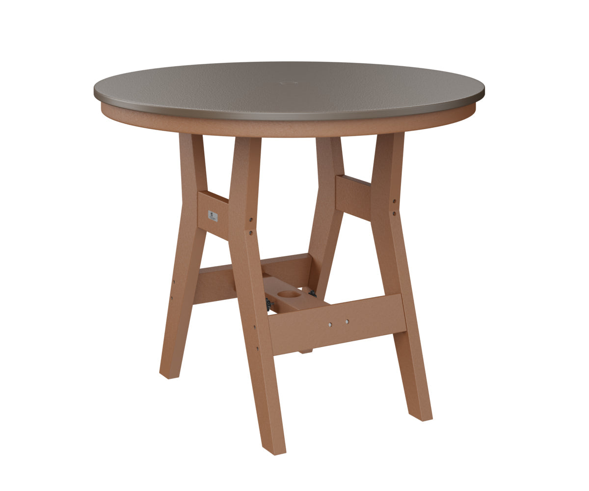 Berlin Gardens Harbor Bar Tables 38" Round Bar Table with Hammered Top