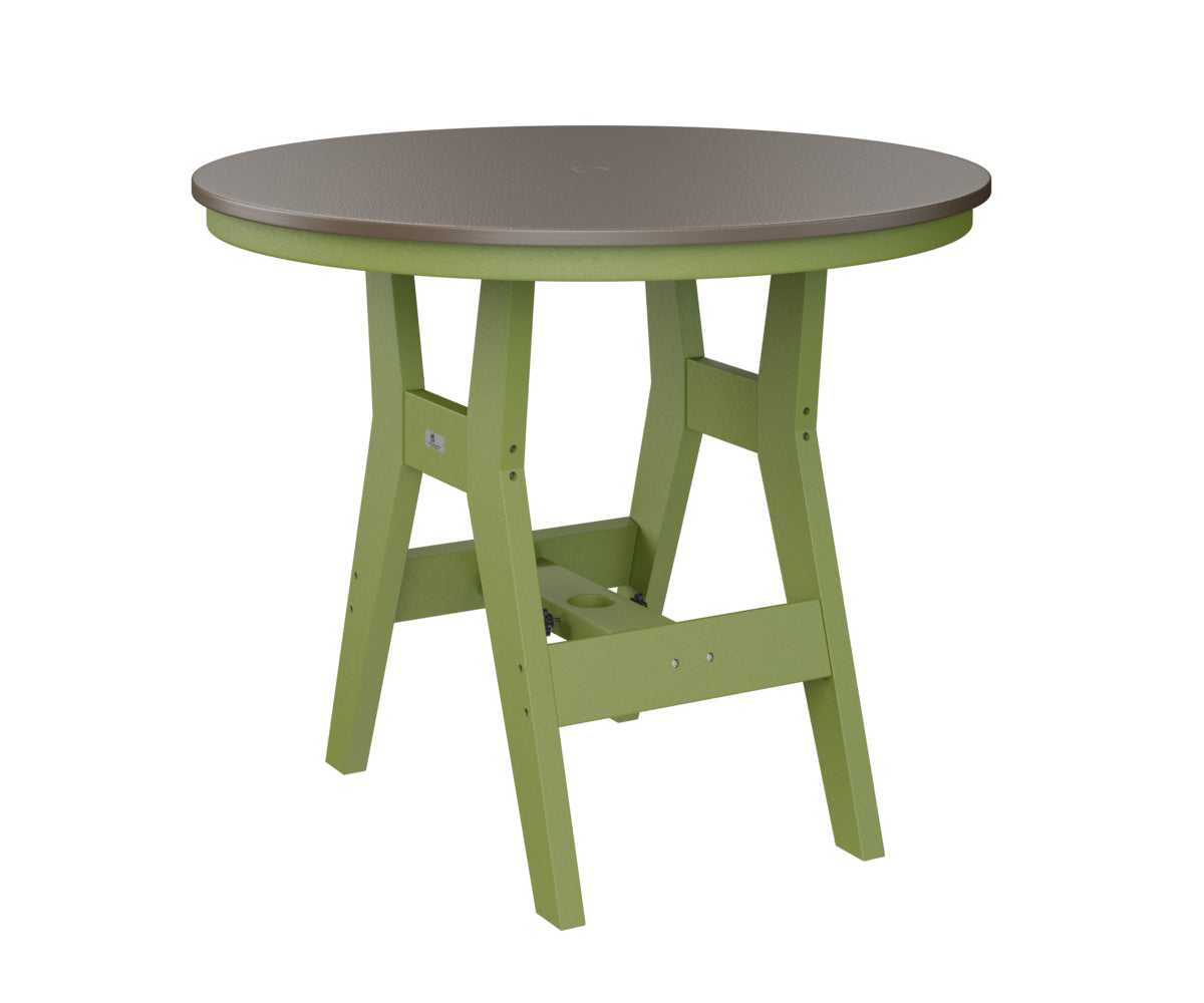 Berlin Gardens Harbor Bar Tables 38" Round Bar Table with Hammered Top