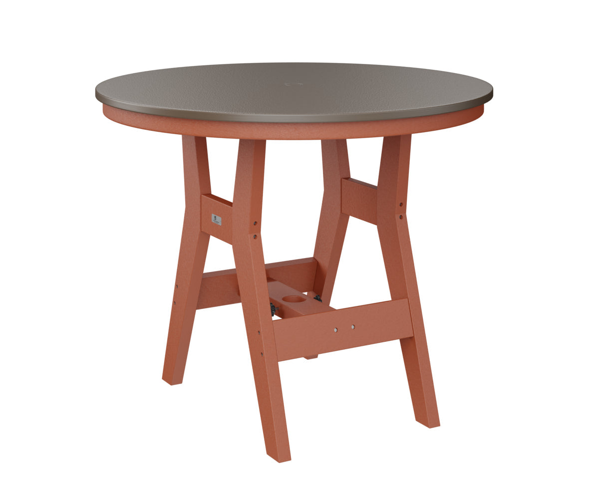 Berlin Gardens Harbor Bar Tables 38" Round Bar Table with Hammered Top