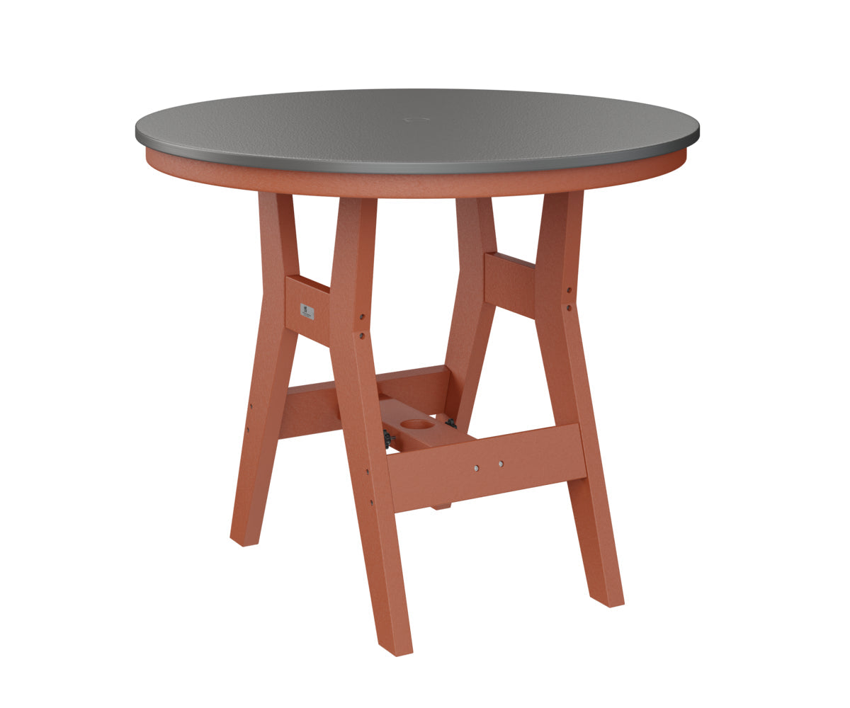 Berlin Gardens Harbor Bar Tables 38" Round Bar Table with Hammered Top