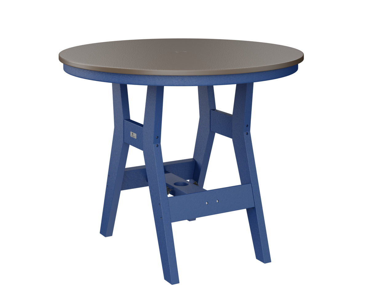 Berlin Gardens Harbor Bar Tables 38" Round Bar Table with Hammered Top