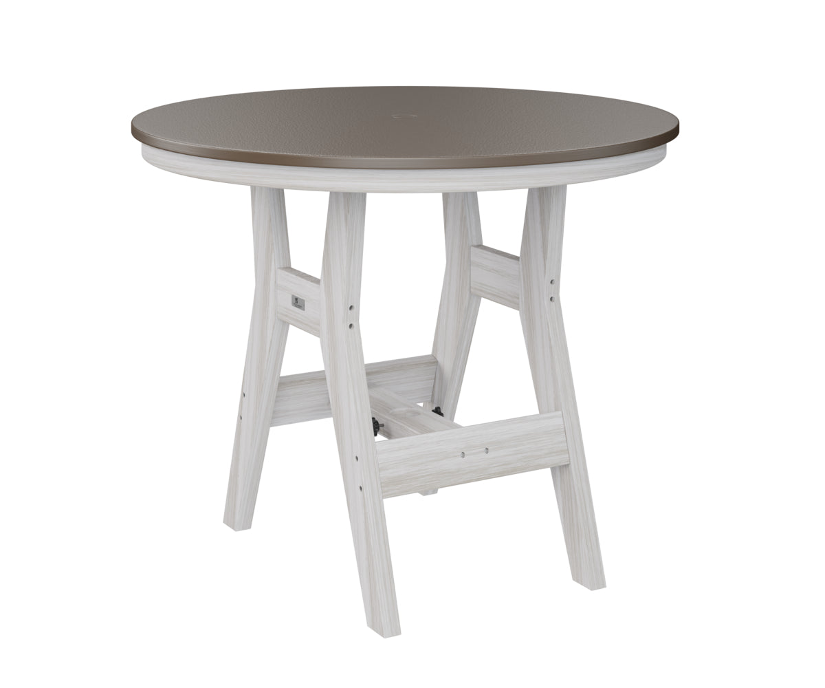 Berlin Gardens Harbor Bar Tables 38" Round Bar Table with Hammered Top