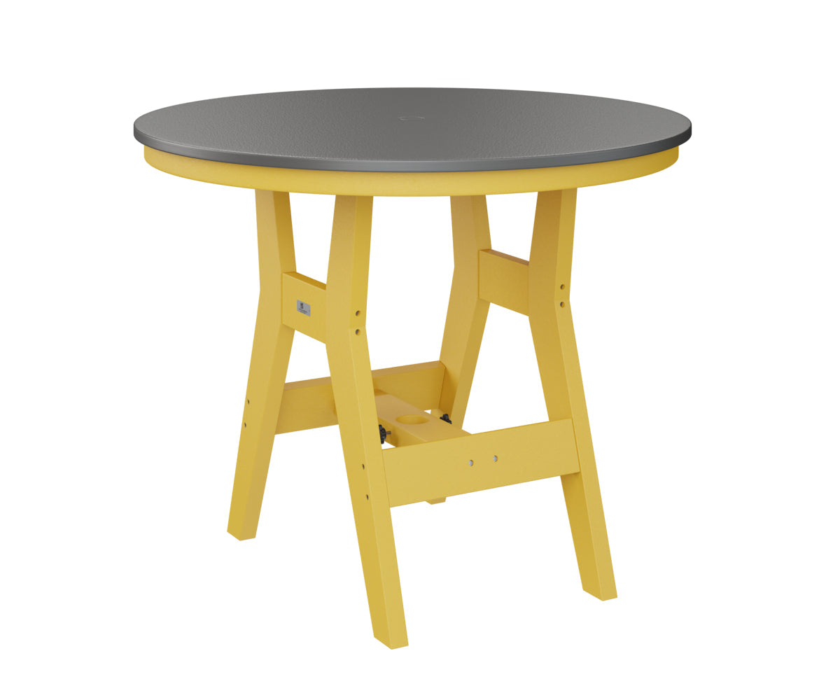 Berlin Gardens Harbor Bar Tables 38" Round Bar Table with Hammered Top
