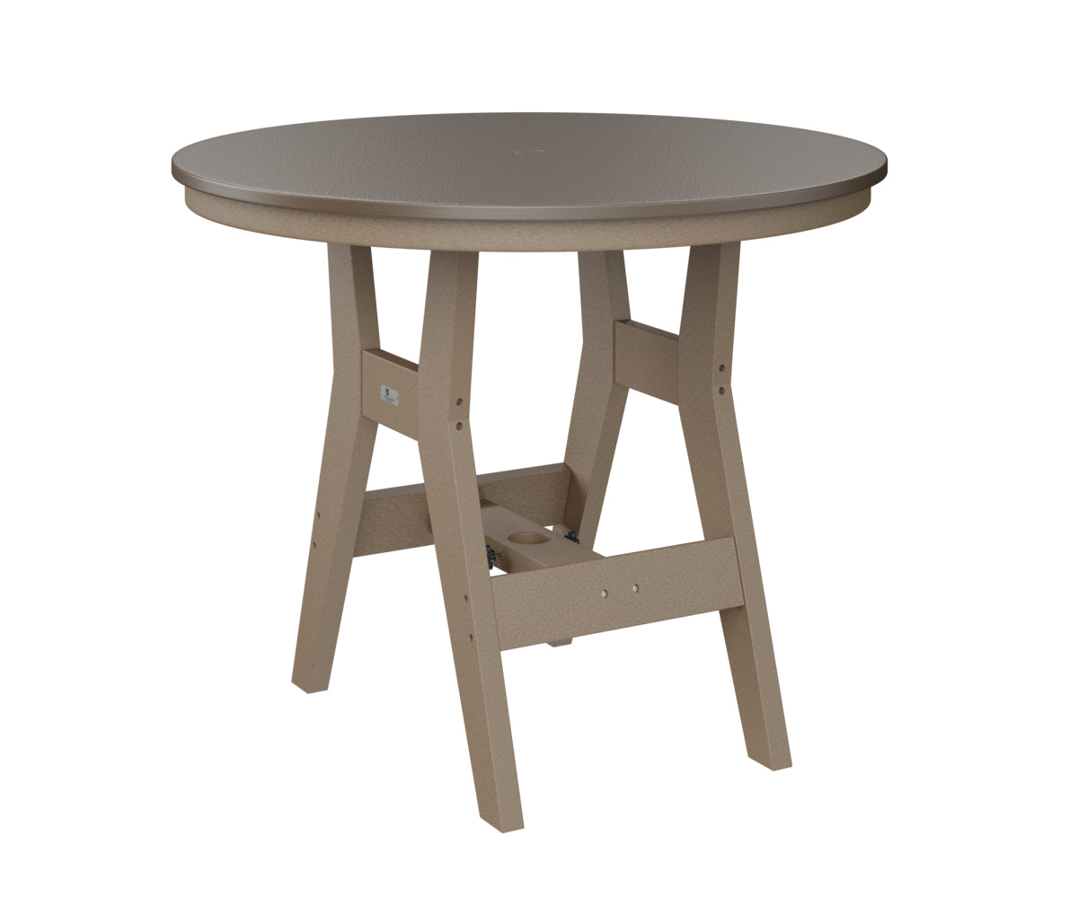 Berlin Gardens Harbor Bar Tables 38" Round Bar Table with Hammered Top