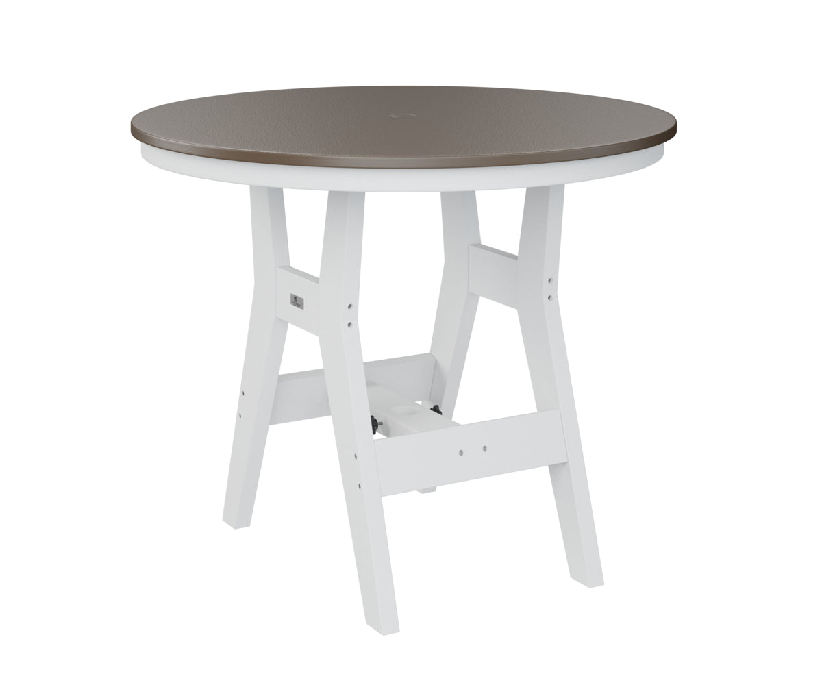 Berlin Gardens Harbor Bar Tables 38" Round Bar Table with Hammered Top