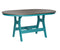 Berlin Gardens Harbor Bar Tables 44" x 64" Oblong Bar Table with Hammered Top