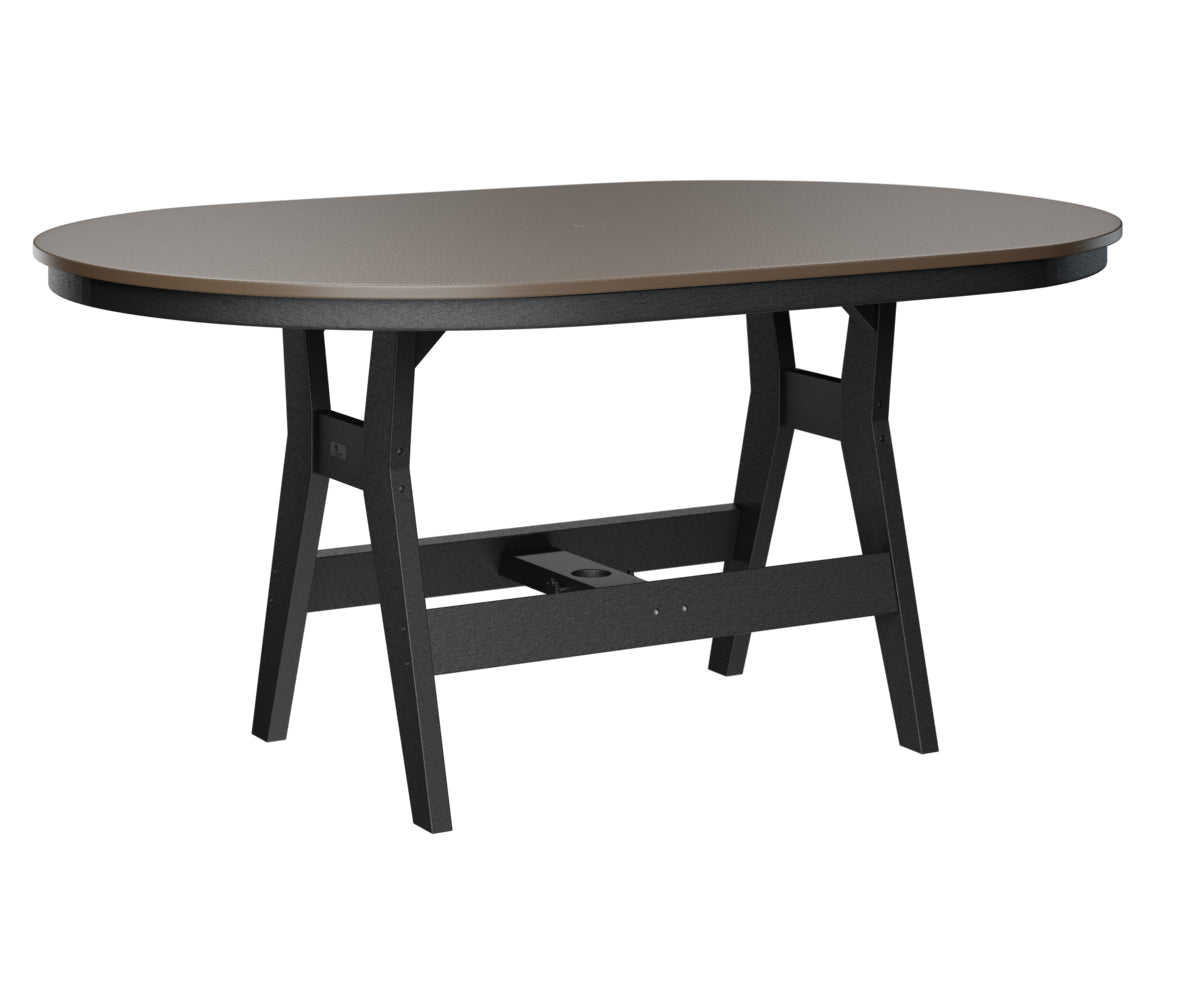 Berlin Gardens Harbor Bar Tables 44" x 64" Oblong Bar Table with Hammered Top