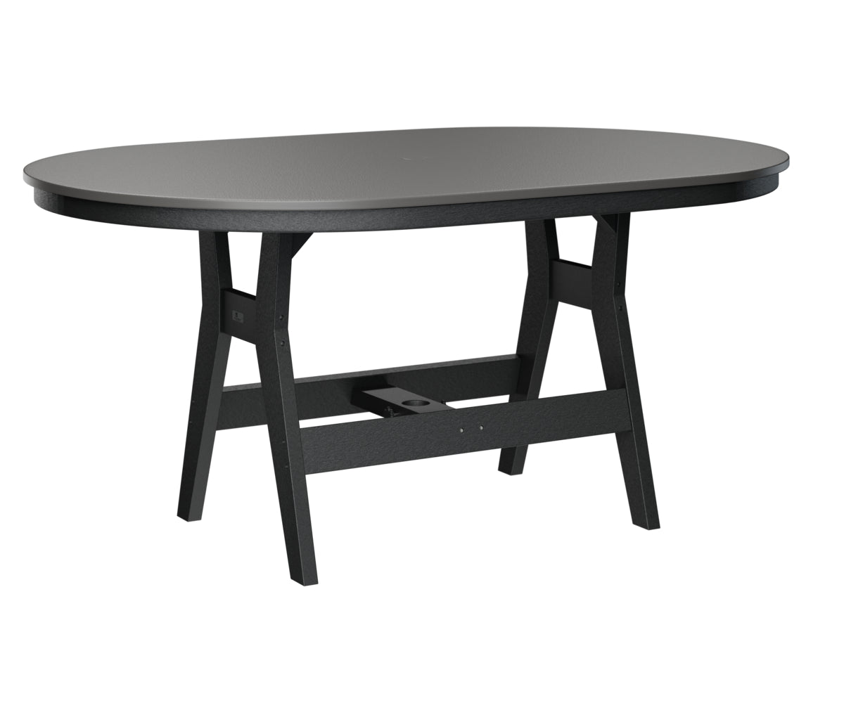 Berlin Gardens Harbor Bar Tables 44" x 64" Oblong Bar Table with Hammered Top