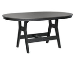 Berlin Gardens Harbor Bar Tables 44" x 64" Oblong Bar Table with Hammered Top