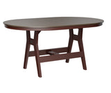 Berlin Gardens Harbor Bar Tables 44" x 64" Oblong Bar Table with Hammered Top