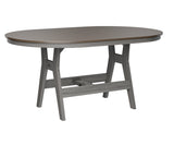 Berlin Gardens Harbor Bar Tables 44" x 64" Oblong Bar Table with Hammered Top