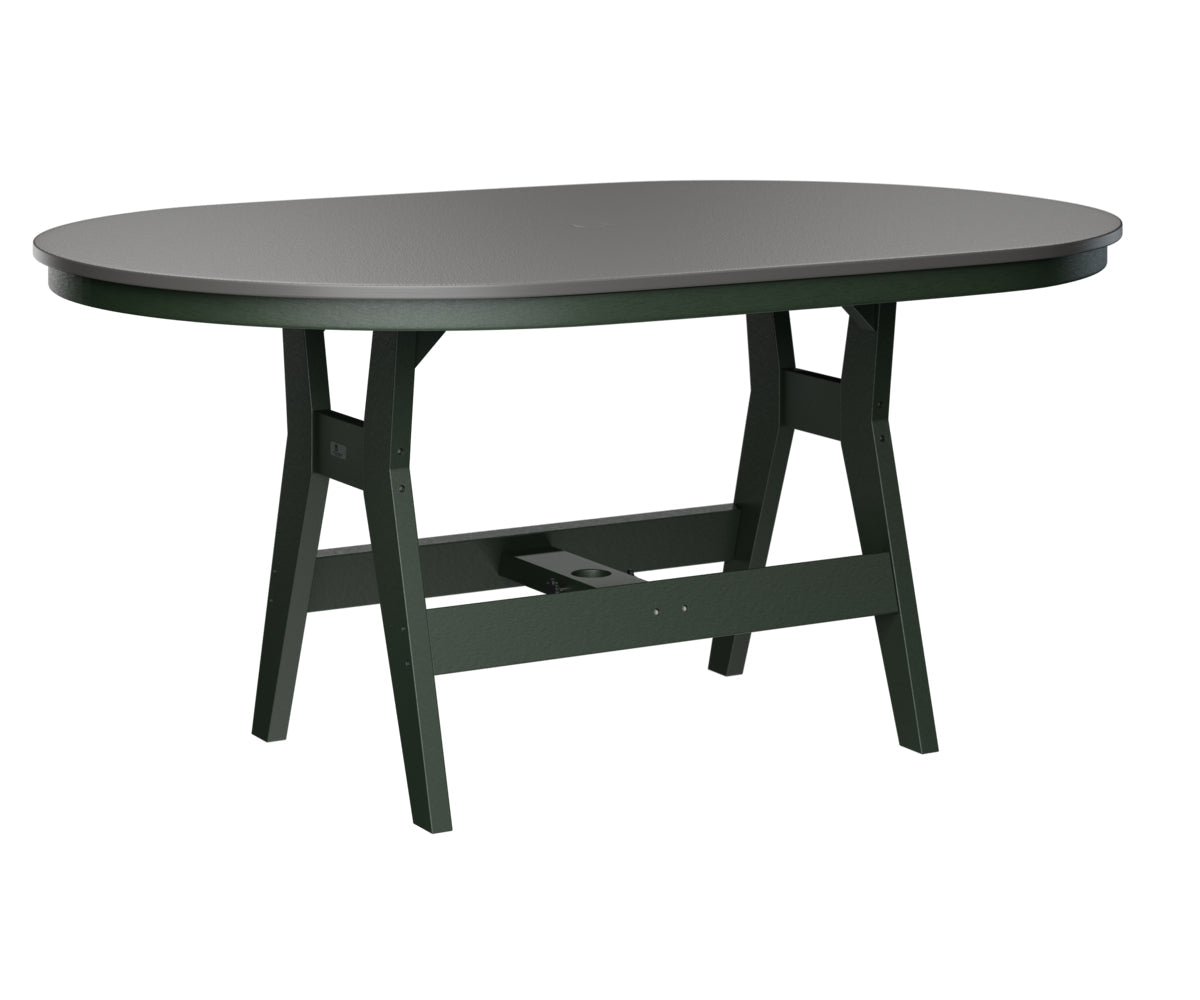 Berlin Gardens Harbor Bar Tables 44" x 64" Oblong Bar Table with Hammered Top