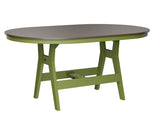 Berlin Gardens Harbor Bar Tables 44" x 64" Oblong Bar Table with Hammered Top