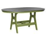 Berlin Gardens Harbor Bar Tables 44" x 64" Oblong Bar Table with Hammered Top