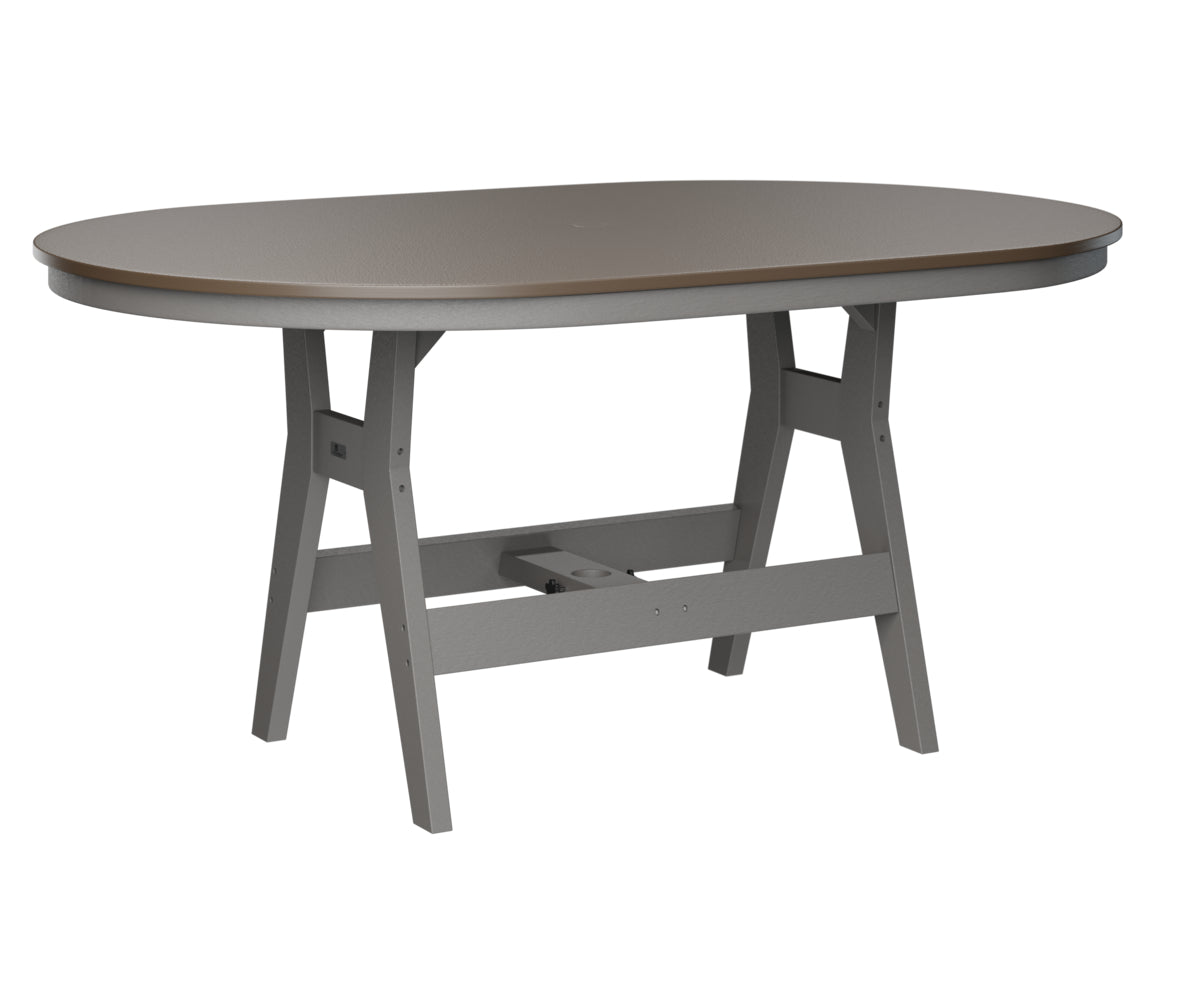 Berlin Gardens Harbor Bar Tables 44" x 64" Oblong Bar Table with Hammered Top