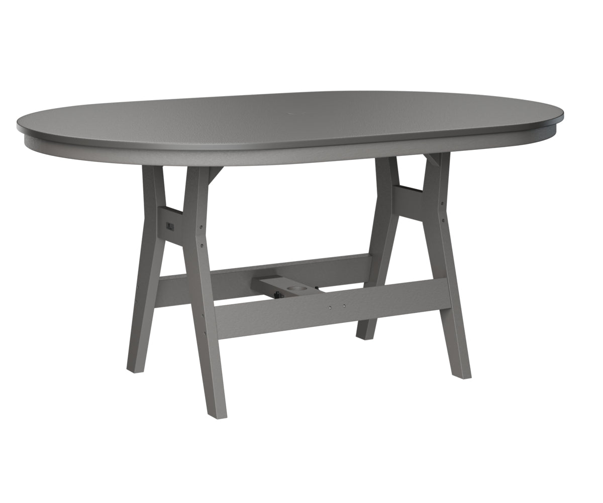 Berlin Gardens Harbor Bar Tables 44" x 64" Oblong Bar Table with Hammered Top
