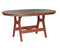Berlin Gardens Harbor Bar Tables 44" x 64" Oblong Bar Table with Hammered Top