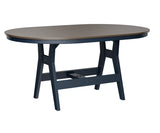Berlin Gardens Harbor Bar Tables 44" x 64" Oblong Bar Table with Hammered Top