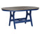 Berlin Gardens Harbor Bar Tables 44" x 64" Oblong Bar Table with Hammered Top