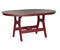 Berlin Gardens Harbor Bar Tables 44" x 64" Oblong Bar Table with Hammered Top