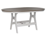 Berlin Gardens Harbor Bar Tables 44" x 64" Oblong Bar Table with Hammered Top