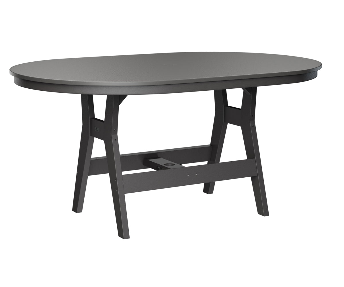 Berlin Gardens Harbor Bar Tables 44" x 64" Oblong Bar Table with Hammered Top