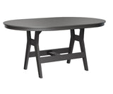 Berlin Gardens Harbor Bar Tables 44" x 64" Oblong Bar Table with Hammered Top